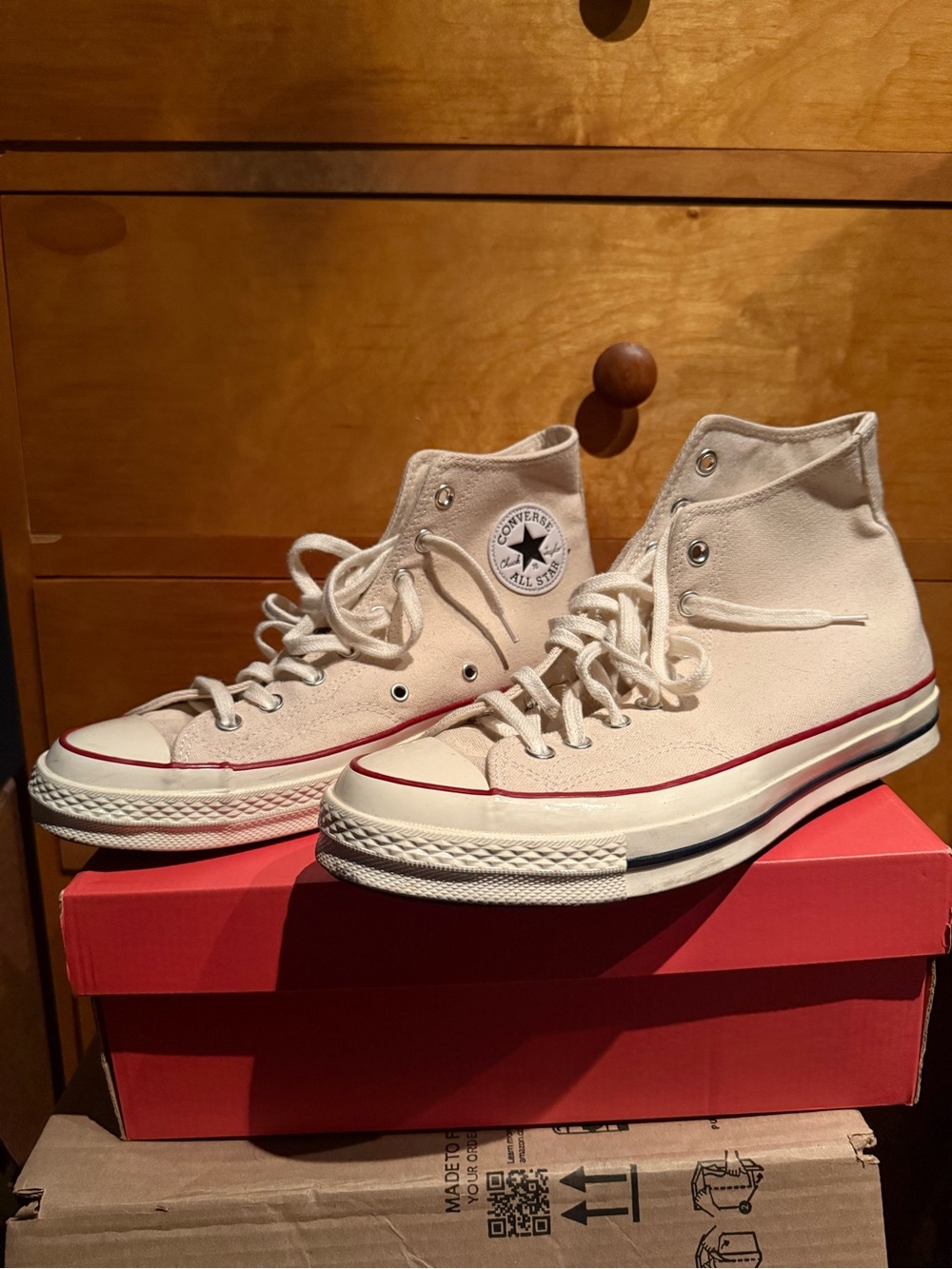 Converse Chuck 70 Cream Beige Canvas High Top Shoes